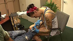 Fucking Tattooed Milf Emily Parker In Pantyhose With Big Cock