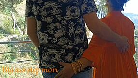 beautiful indian couple rides cowgirl in romantic homemade sex