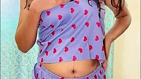 Watch me milk boobs onto glass dildo in pussy