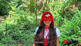 little red riding hood craves farmer's big cock in her tight costume