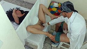 damn this hot nurse in uniform lets the patient bang her big latina ass rough in hospital