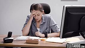 Latina milf secretary bends for boss big cock doggystyle after spying on his wife