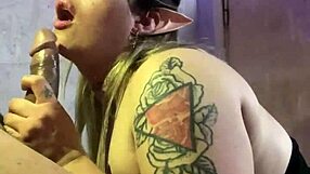 Whoa, watch this latina slut's big natural tits bounce on cock in deepthroat blowjob part one!