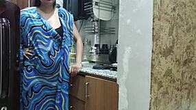 uhh, my indian stepmom watched then bent over in kitchen for my creampie...