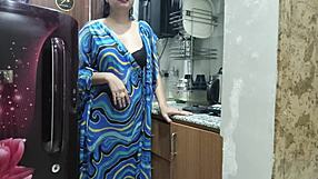 uhh, my indian stepmom watched then bent over in kitchen for my creampie...