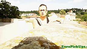 Hey, real neighbor teen babe flashing tits outdoors for my pov camera?!