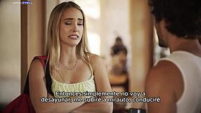 Blonde stepsis begs for brutal fuck now