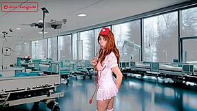 Nurse does kinky acts in front of her patient joi solo