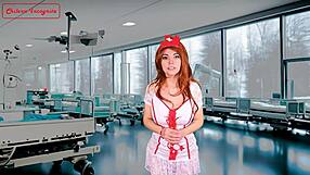 Nurse does kinky acts in front of her patient joi solo