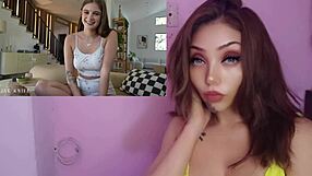 I give my petite cheating stepsis hot sex lessons