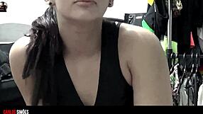 young latina amateur shows off her sexy lingerie panties