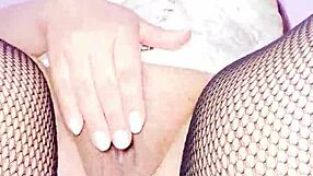 colombian latina stepmom's giant cameltoe pussy lips drip in lingerie for stepson