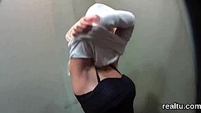 striking czech teen seduced in mall strips clothes ripped pov fucked hardcore