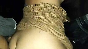 horny latina puta can't hold back gets fucked publicly on beach car flashing tits ass