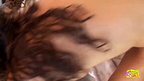 Two lesbians fist and finger each other's assholes over toilet roughly