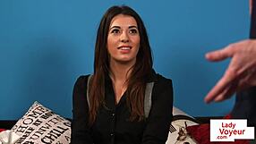 British CFNM Voyeur Humiliates Jerking Guy Upskirt from Sofa