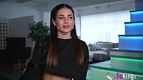 argentine rubi cosmo deepthroats and rides in rough spanish casting quickie