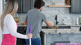 Bunny Madison's Big Tits Milf Stepmom Breeding Plans Get Wildly Interfered With!