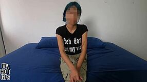 hey this legal 18 year old latina tries fucking on camera first time