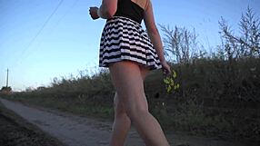 you gotta see this hot asian flashing her panties upskirt in sneaky voyeur tease