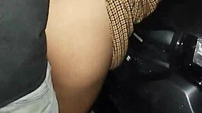 horny latina puta can't hold back gets fucked publicly on beach car flashing tits ass