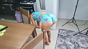 daddy caught stroking now i shake ass suck cock and beg for cumshot on my teen hole