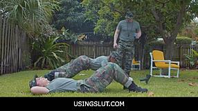 yo drill sergeant, these freeuse hot 18+ teens dani blu and callie black are yours anytime in boot camp