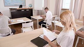 Classroom Orgy Sex Ed with Missy Luv Doggystyle Blowjob Cum Covered Bisexual Fuck