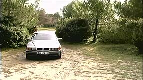 monica sweetheart drops to her knees outside sucking her guy's throbbing cock on the car hood