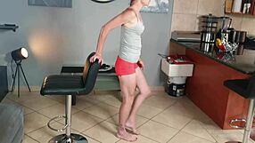 oh no my tight yoga pants are soaked desperate skinny milf pisses mid stretch 💦😩