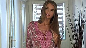 pretty nessa fingers herself outdoors to beat boredom in public