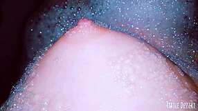 Petite teen with small tits groped and touched in bath