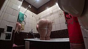 imagine a hidden cam catching that fat big-ass model's shower backstage spying?