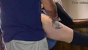 Cute Blue-Eyed Blonde Teen Bends Over Monster Cock Doggystyle Creampie