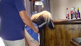 Cute Blue-Eyed Blonde Teen Bends Over Monster Cock Doggystyle Creampie