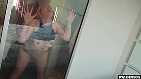 Curvy French Blonde Endures Rough Hotel Room Pounding