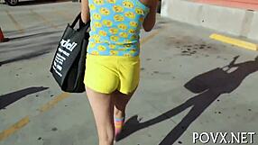 heart racing with zoe foxx's small tits slut sucking cock in rough pov fucking