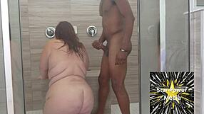 Miss pink plush and savvy's bbw shower bareback turns into deepthroat bliss