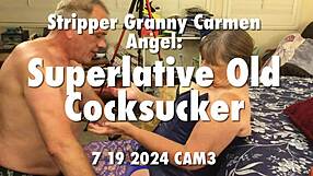 Granny Carmen, crave my deepthroat skills as top old cocksucker?