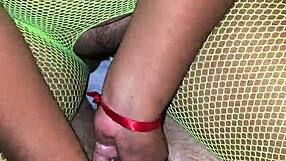 Hubby rips clothes off latina milf for doggystyle creampie on period