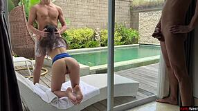 Wife Fucks Stranger While Cuck Husband Jerks Off Watching In House