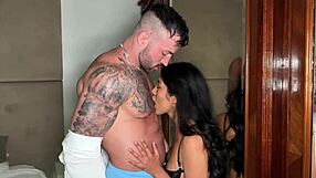 Beautiful latina with big ass loves monster cock drilling her wet pussy