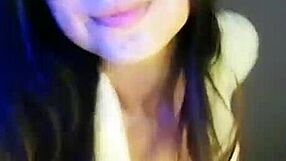 milenax gg la peruanita strips and fingers her wet shaved pussy for intense solo orgasm