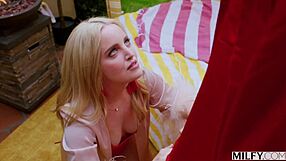 my blonde milf self devours ex-boyfriend's monster bbc completely