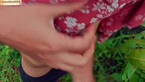 indian bhabhi screams from tight pussy creampie pounding outdoors