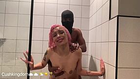 hey next door college latina cutie michikomalandro sucks bbc then anal fucked shower close up skinny tattoo