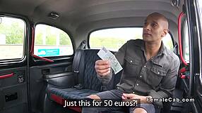 bald guy bangs busty british cab driver backseat blowjob tits hardcore