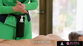 Bella Rolland's Nervous First Lesbian Massage Explodes Wildly