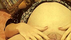 vintage pregnant lesbians lick hairy beavers in retro diaries