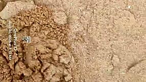 bare feet dig into warm sand for that ultimate sensory fetish thrill!